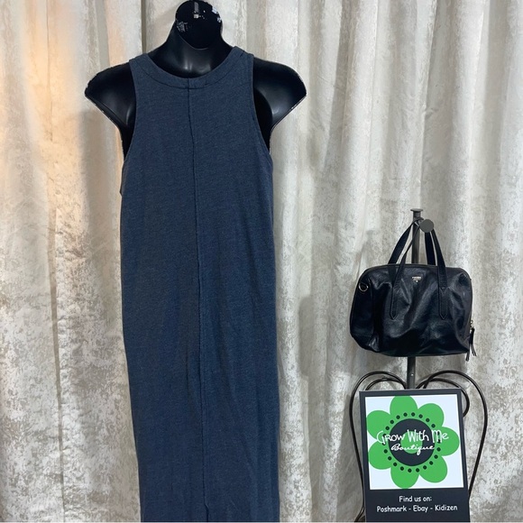 Blue Long Sleeve Raglan Crew Neck Dress 2pc - Picture 7 of 9